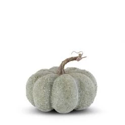 K&K Interiors Green Whitewashed Textured Pumpkin (Various Sizes)
