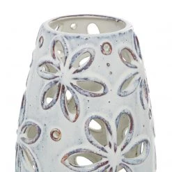 UMA Ceramic Vase With Flower Cutout Design (Various Sizes) Vases, Bottles, & Containers