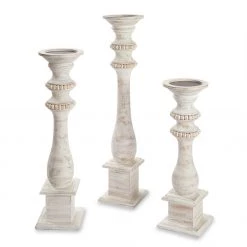 Mud Pie Candleholders Beaded Candleholder, Set Of 3