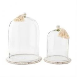 Mud Pie Beaded Cloche (Various Sizes) Decorative Trays & Risers