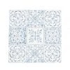 UMA Metal Wall Art With Blue Floral Designs