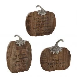 Mud Pie Pumpkin Plaque (Various Sizes)