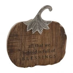 Mud Pie Pumpkin Plaque (Various Sizes)