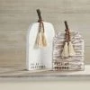 Mud Pie White Washed Pumpkin Plaque (Various Styles)