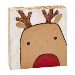 Mud Pie Home Accents Christmas Art Block (Various Styles)