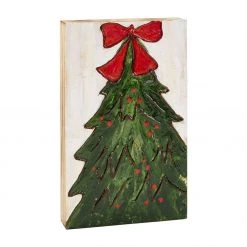 Mud Pie Home Accents Christmas Art Block (Various Styles)