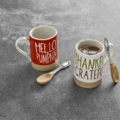 Mud Pie Thanks Mug Set (Various Styles)