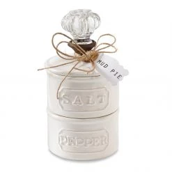 Mud Pie Door Knob Salt Cellar Set
