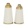 UMA Vases, Bottles, & Containers Metal Vases With Gold Accent (Various Sizes)