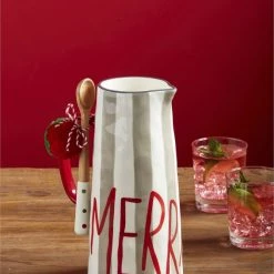 Mud Pie Merry Pitcher Set