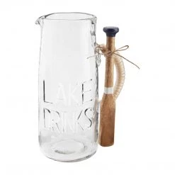 Mud Pie Lake Drinks Pitcher Set
