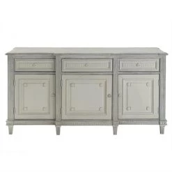 UMA White Pine Wood Farmhouse Cabinet