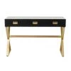 UMA Black Wood Contemporary Console Table Consoles, Breakfronts, & Sideboards