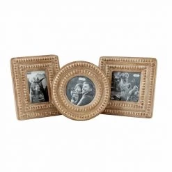 Mud Pie Small Beaded Photo Frame, Natural (Various Styles) Home Accents