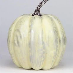 A&B Floral Ivory Silver Pumpkin (Various Sizes)