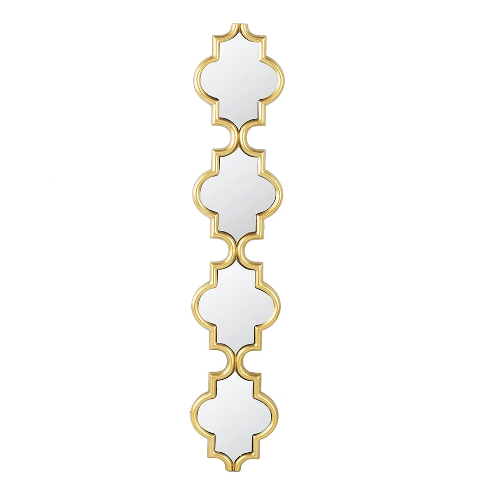 A&B Home Mirrors Gold Quatrefoil Wall Mirror 1 A&B Home Mirrors Gold Quatrefoil Wall Mirror