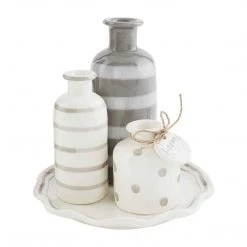 Mud Pie Happy Multi-Bud Vase