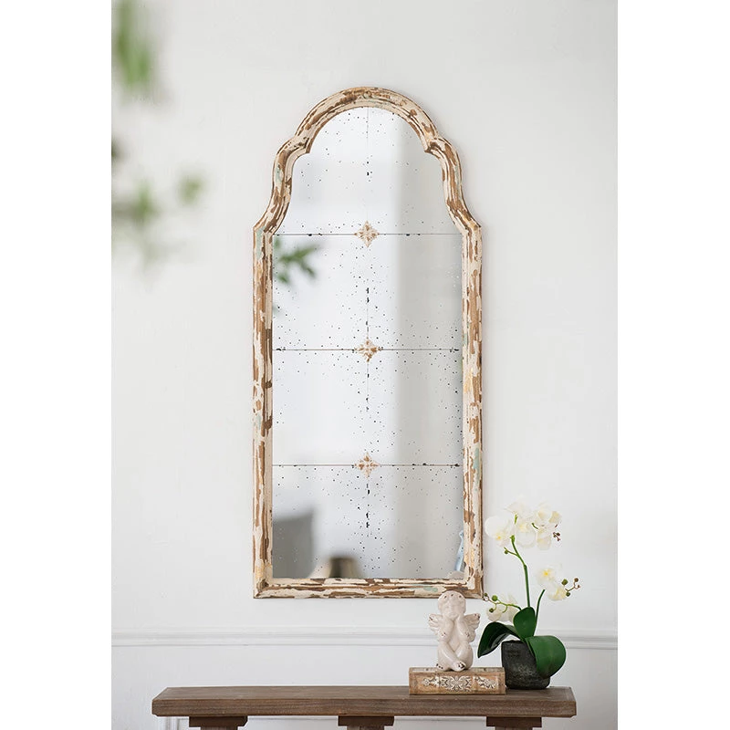 A&B Home Distressed Antique Wall Mirror Mirrors 1 A&B Home Distressed Antique Wall Mirror Mirrors
