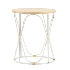 A&B Home Accent Furniture Bamboo Accent Tables, Set Of 2