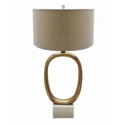 A&B Home Lamps Modern Gold Table Lamp