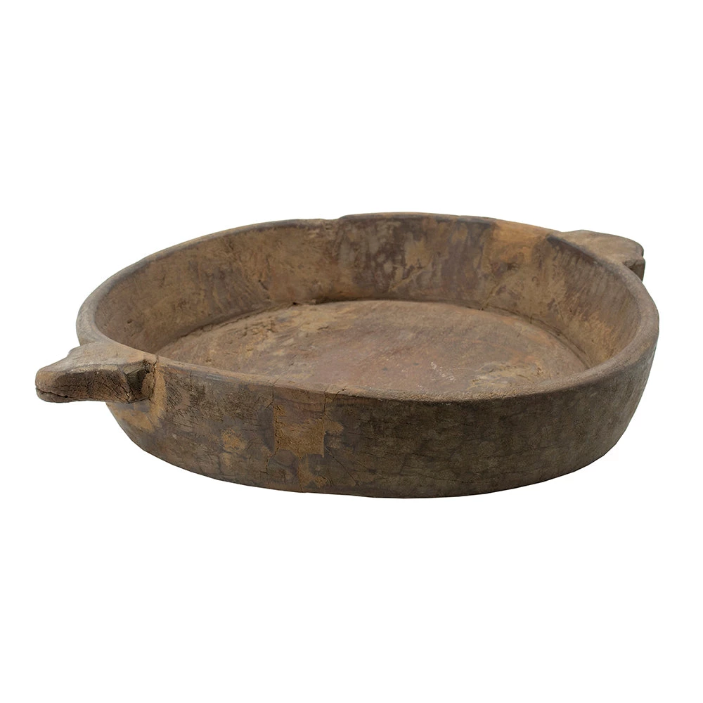 A&B Home Decorative Trays & Risers Antique Wooden Bowl 1 A&B Home Decorative Trays & Risers Antique Wooden Bowl