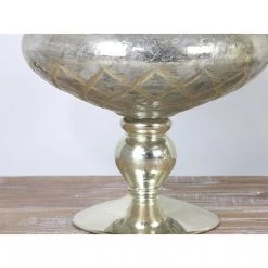 Import Collection Vases, Bottles, & Containers Bloomberg Glass Vase, Silver (Various Sizes)