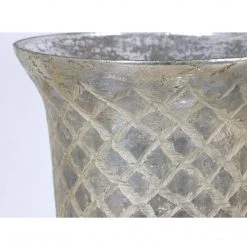 Import Collection Vases, Bottles, & Containers Bloomberg Glass Vase, Silver (Various Sizes)