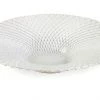 Imax Decorative Trays & Risers White Glass Patterned Bowl