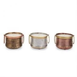 Mud Pie Tin Candle With Handle (Various Colors)