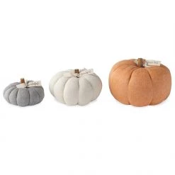 Mud Pie Stuffed Felted Wool Pumpkin (Various Colors And Sizes)
