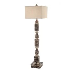 Crestview Weathered Post Floor Lamp Floor Lamps
