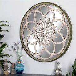 UMA Mirrors Wood Carved Mirror
