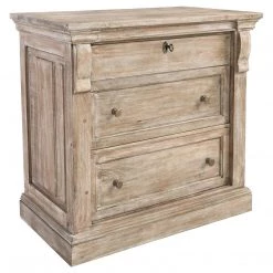 Classic Home Adelaide 3 Drawer Nightstand Consoles, Breakfronts, & Sideboards