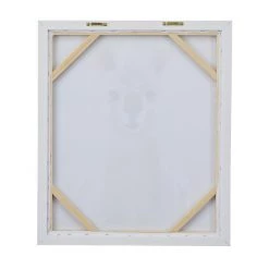 UMA Cosmopolitan White Alpaca Framed Wall Art