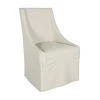 Classic Home Warwick Upholstered Rolling Dining Chair, Oatmeal Dining Chairs