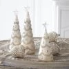 K&K Interiors Mercury Glass LED Trees With Silver Jewels (Various Sizes)