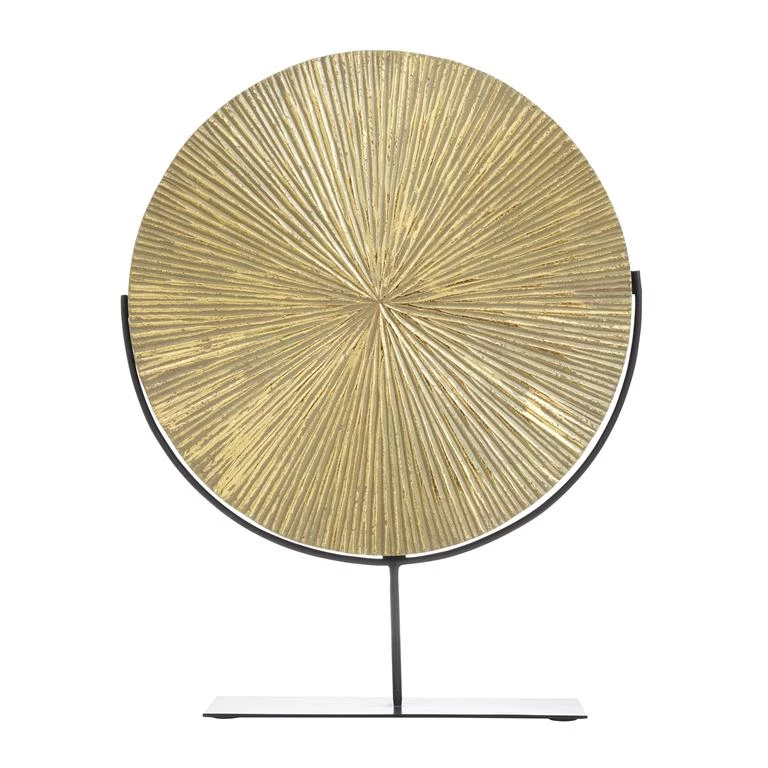 UMA Home Accents Cosmopolitan Gold Metal Contemporary Sculpture 2 UMA Home Accents Cosmopolitan Gold Metal Contemporary Sculpture