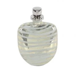 UMA Home Accents Striped Glass Bottle, Small