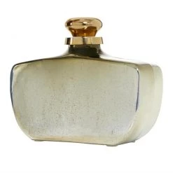 UMA Home Accents Gold Glass Contemporary Decorative Jar