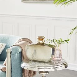 UMA Home Accents Gold Glass Contemporary Decorative Jar