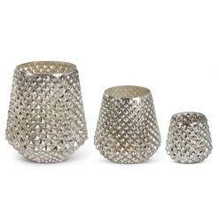 K&K Interiors Mercury Glass Honeycomb Vase (Various Sizes) Vases, Bottles, & Containers