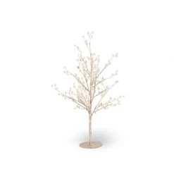 K&K Interiors Gold Glittered Twig Tree With Pearls (Various Sizes) Wreaths & Garlands