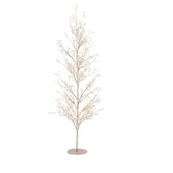 K&K Interiors Gold Glittered Twig Tree With Pearls (Various Sizes) Wreaths & Garlands