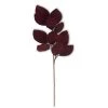 K&K Interiors 33" Inch Burgundy Velvet Magnolia Leaf Spray