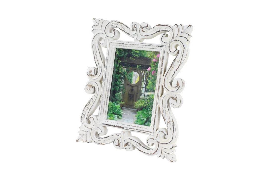 UMA Whitewashed Wooden Photo Frame 1 UMA Whitewashed Wooden Photo Frame