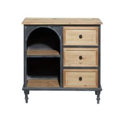 UMA Nightstands & Chests Natural Toned Wooden Cabinet