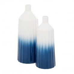 UMA Vases, Bottles, & Containers Ceramic Vase, Coastal Blue (Various Sizes)