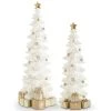K&K Interiors White Glittered Resin Tree With Gold Packages (Various Sizes)