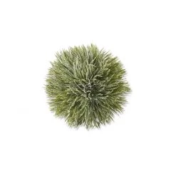 K&K Interiors Floral Fillers 5.25" Glittered Snowy Pine Ball