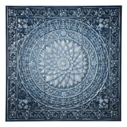 Ganz/CBK Wall Art Blue Floral Medallion Wall Decor